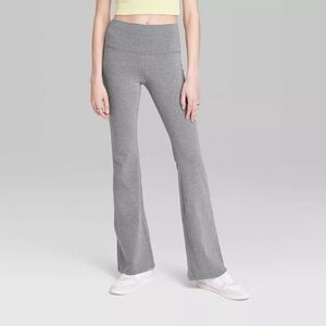 wild fable high waisted heather grey flare leggings